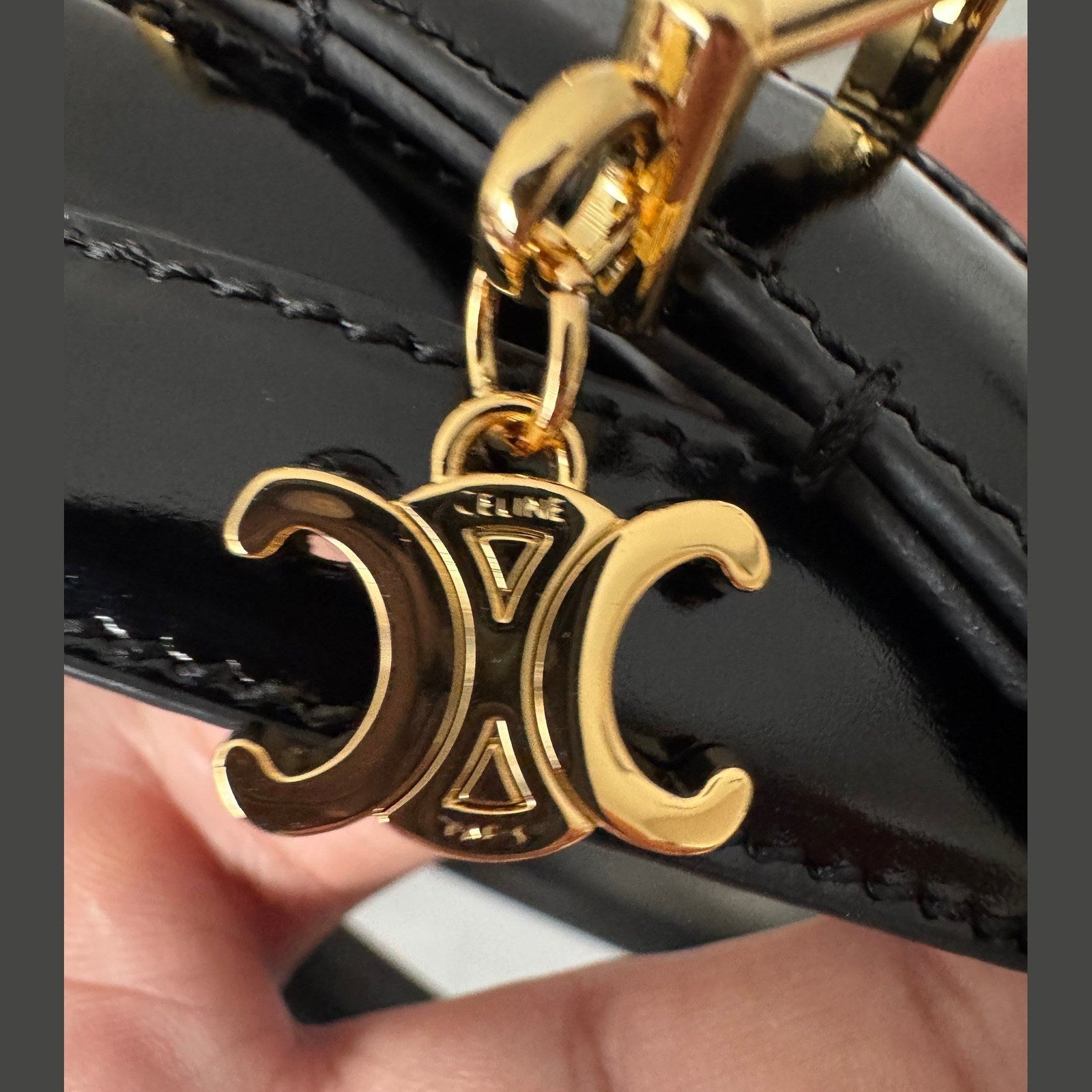 Image of חגורת עור Celine