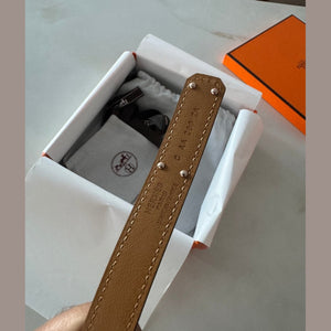 Hermes חגורת קלי אבזם רוז