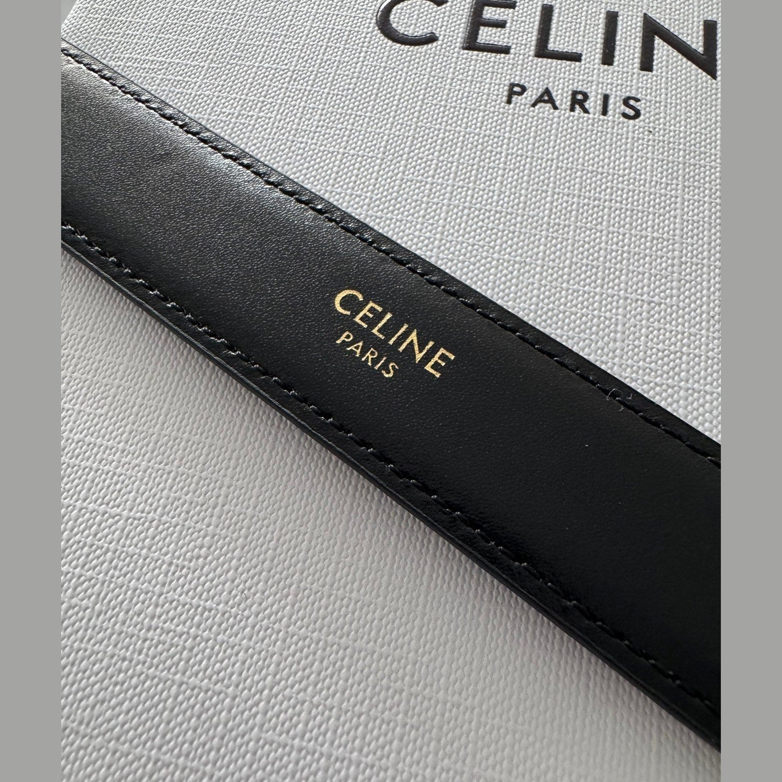 Image of חגורת עור Celine