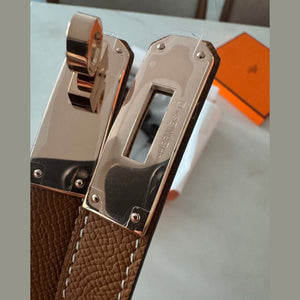 Hermes חגורת קלי אבזם רוז