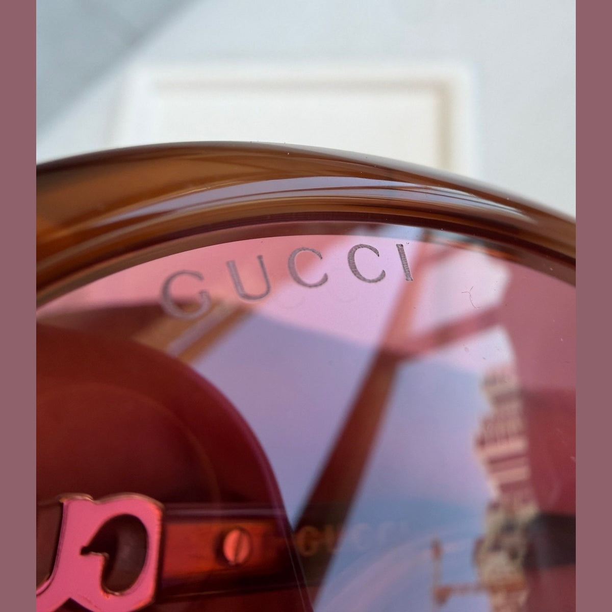 GUCCI - משקפי שמש עגולות