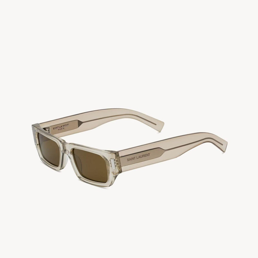 משקפי שמש SL עם מסגרת פלסטיק בצבע שמפניה, 100% הגנה מפני UVA/UVB, רפידות אף מתכווננות.