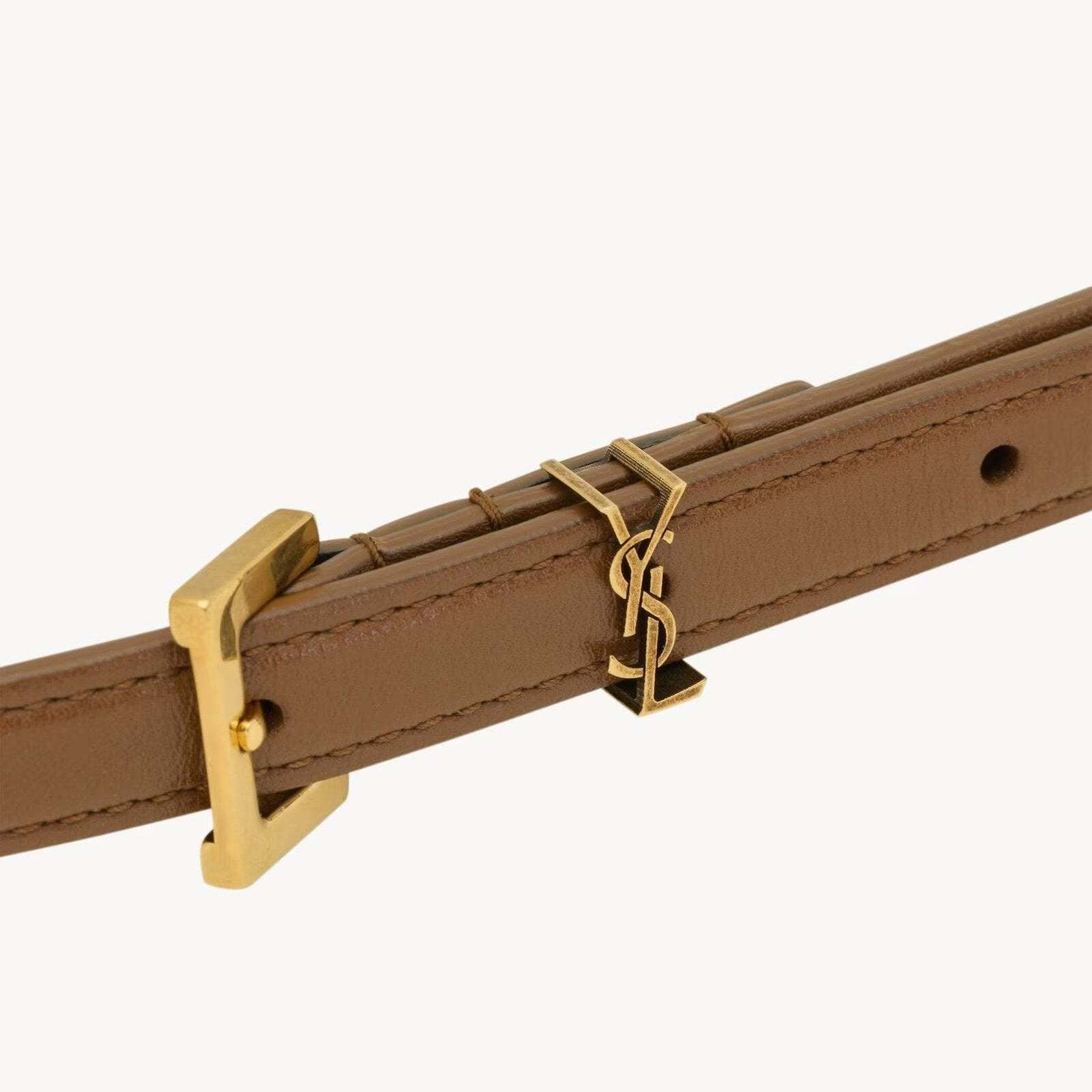 Image of Saint Laurent - חגורת עור 1 סמ