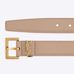Saint Laurent - חגורת עור 2 סמ