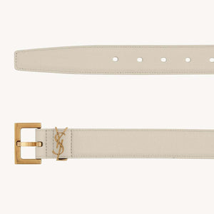 Saint Laurent - חגורת עור 3 ס״מ