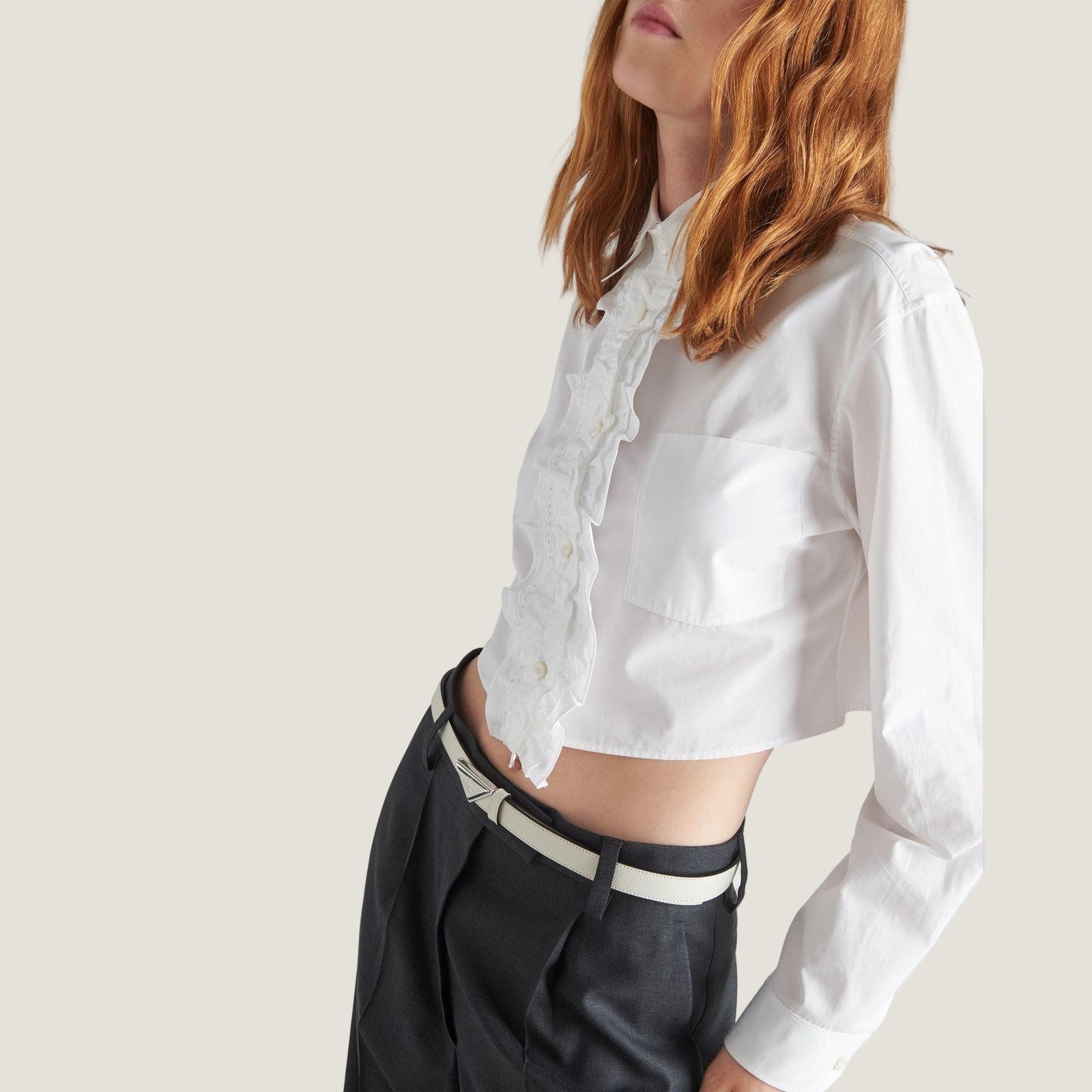 Image of חגורת עור PRADA