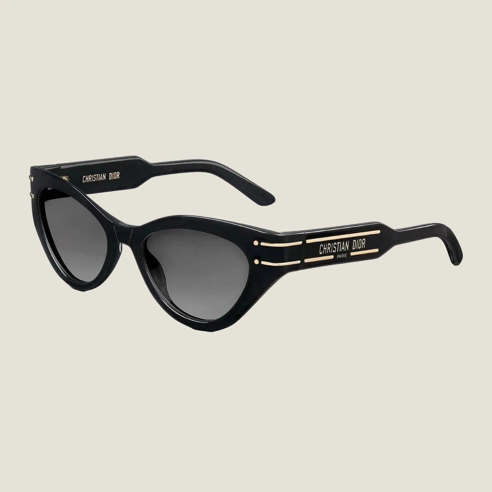 Image of Dior sunglasses, bold geometric frames, UV400 lenses, elegant and durable design.