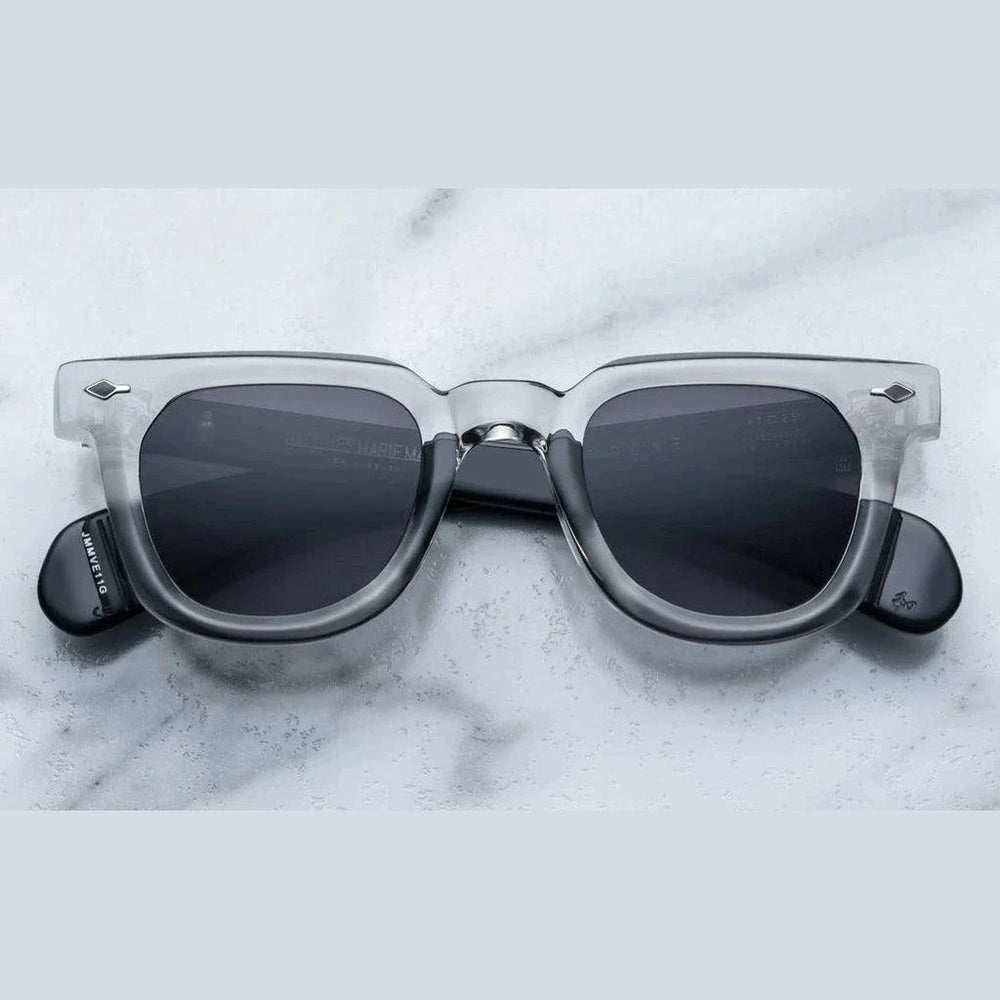 משקפי שמש Jacques Marie Mage - vendome אפור שקוף, פלסטיק, הגנה 100% UVA/UVB, רפידות אף מתכווננות.