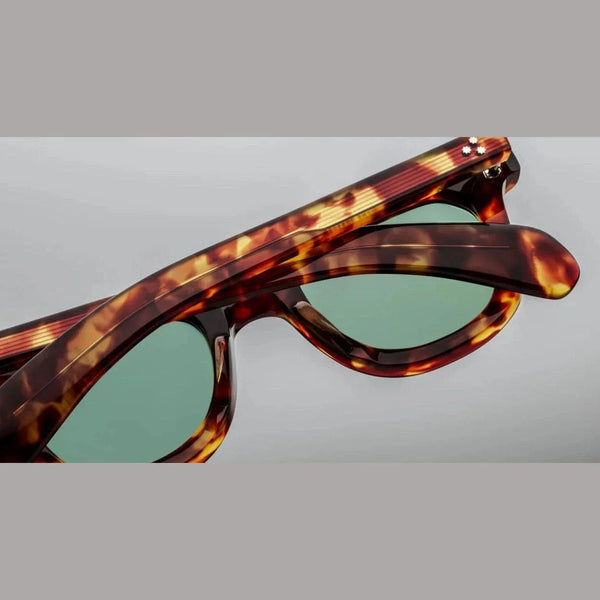 משקפי שמש Jacques Marie Mage vendome מנומר בהיר, מסגרת פלסטיק, UVA/UVB 100% הגנה.