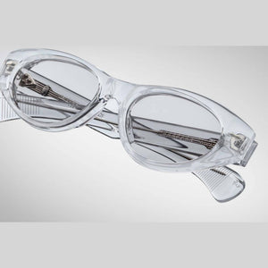 משקפיים שקופים Jacques Marie Mage KRASNER עם מסגרת פלסטיק ו-100% הגנת UVA/UVB.