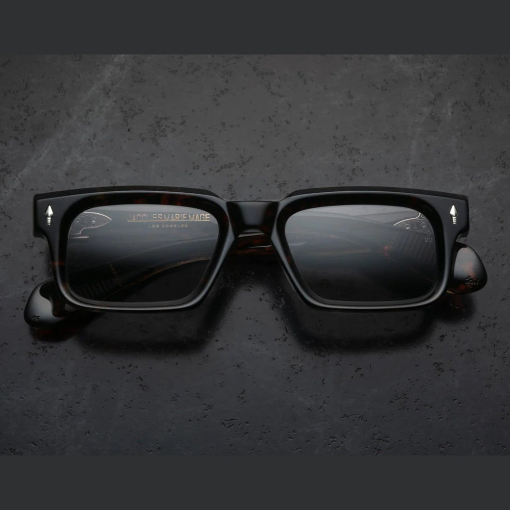 משקפי שמש מנומרות Jacques Marie Mage BELVEDERE עם מסגרת פלסטיק והגנת UVA/UVB.