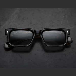 משקפי שמש מנומרות Jacques Marie Mage BELVEDERE עם מסגרת פלסטיק והגנת UVA/UVB.