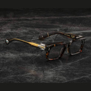 משקפי שמש Jacques Marie Mage BELVEDERE מנומר, מסגרת פלסטיק, צבע מנומר, הגנה מלאה UVA/UVB, רפידות אף מתכווננות, מתאימה לעדשות ראיה.