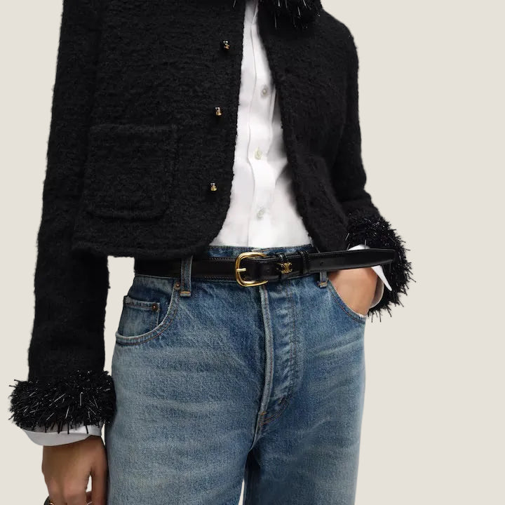 Image of חגורת עור Celine