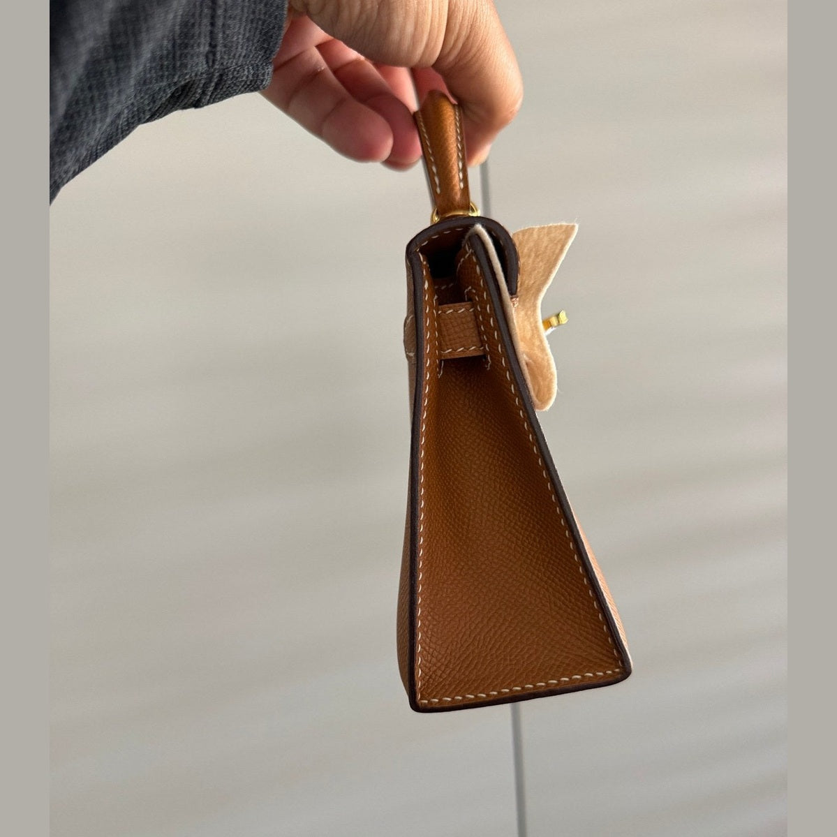 Hermès  חום עם זהב kelly 20cm במלאי