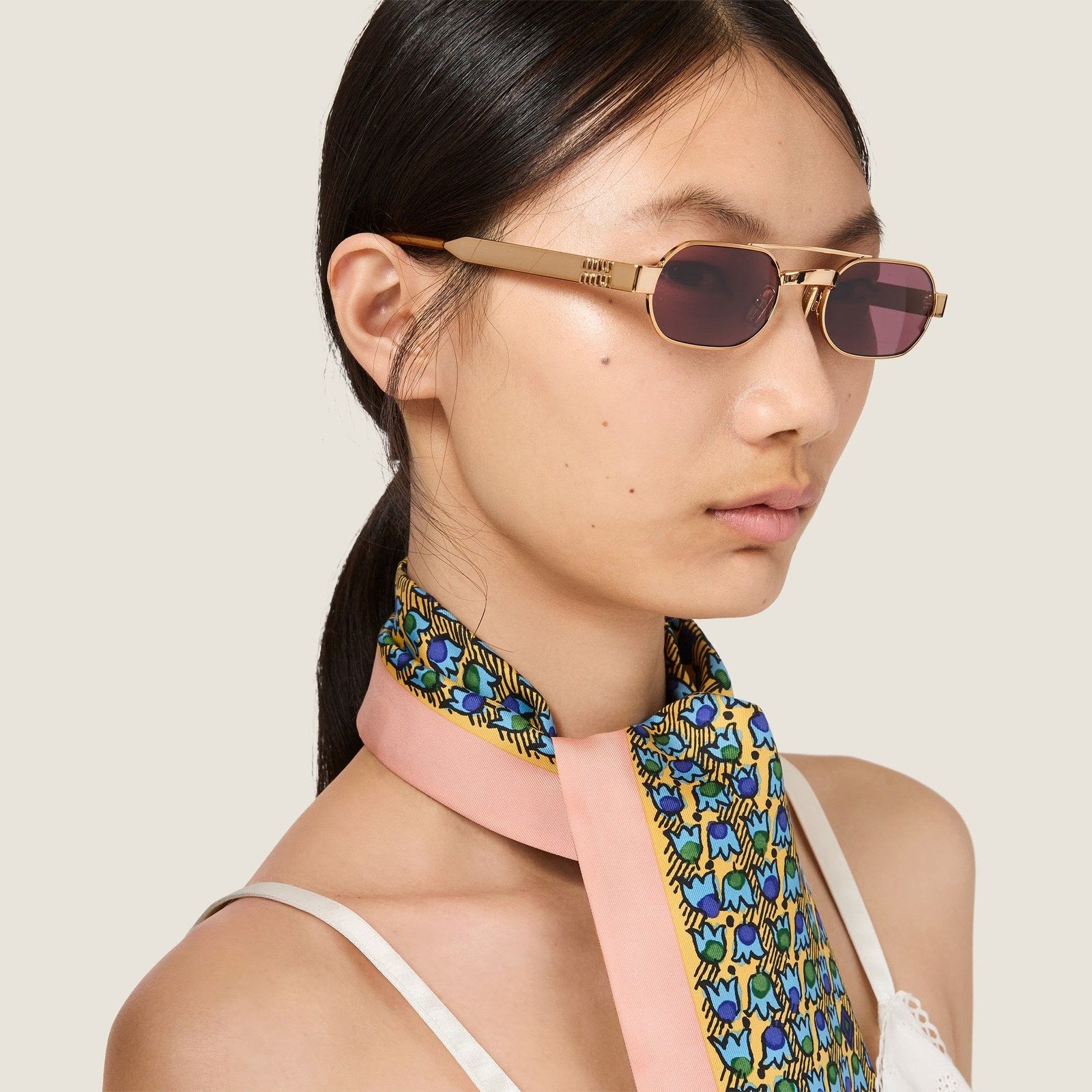Miu Miu משקפי שמש מלבני