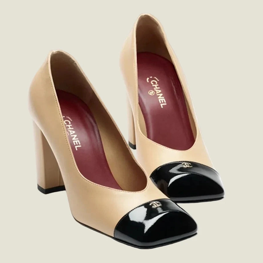 Chanel heels בז במלאי