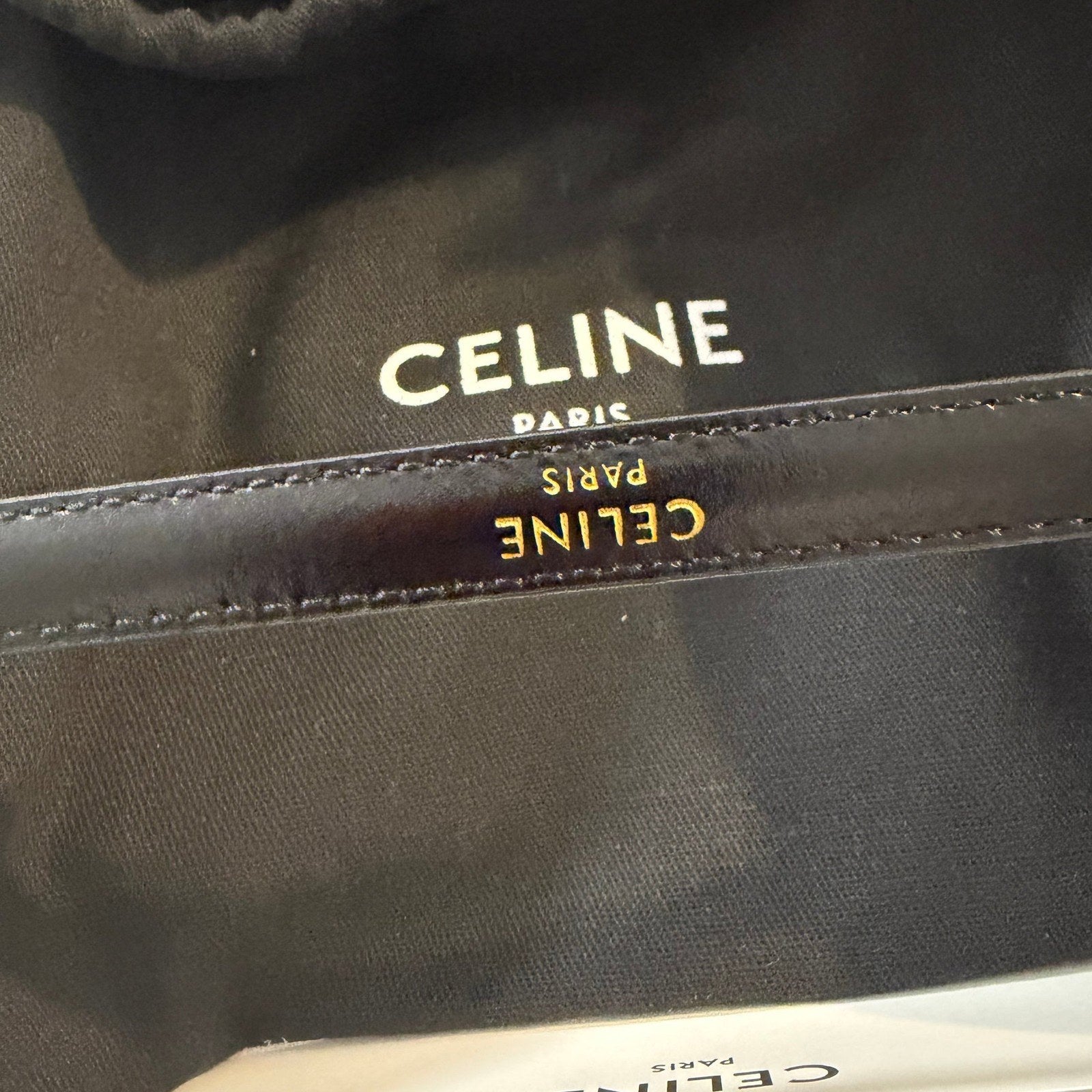 Image of חגורת עור Celine