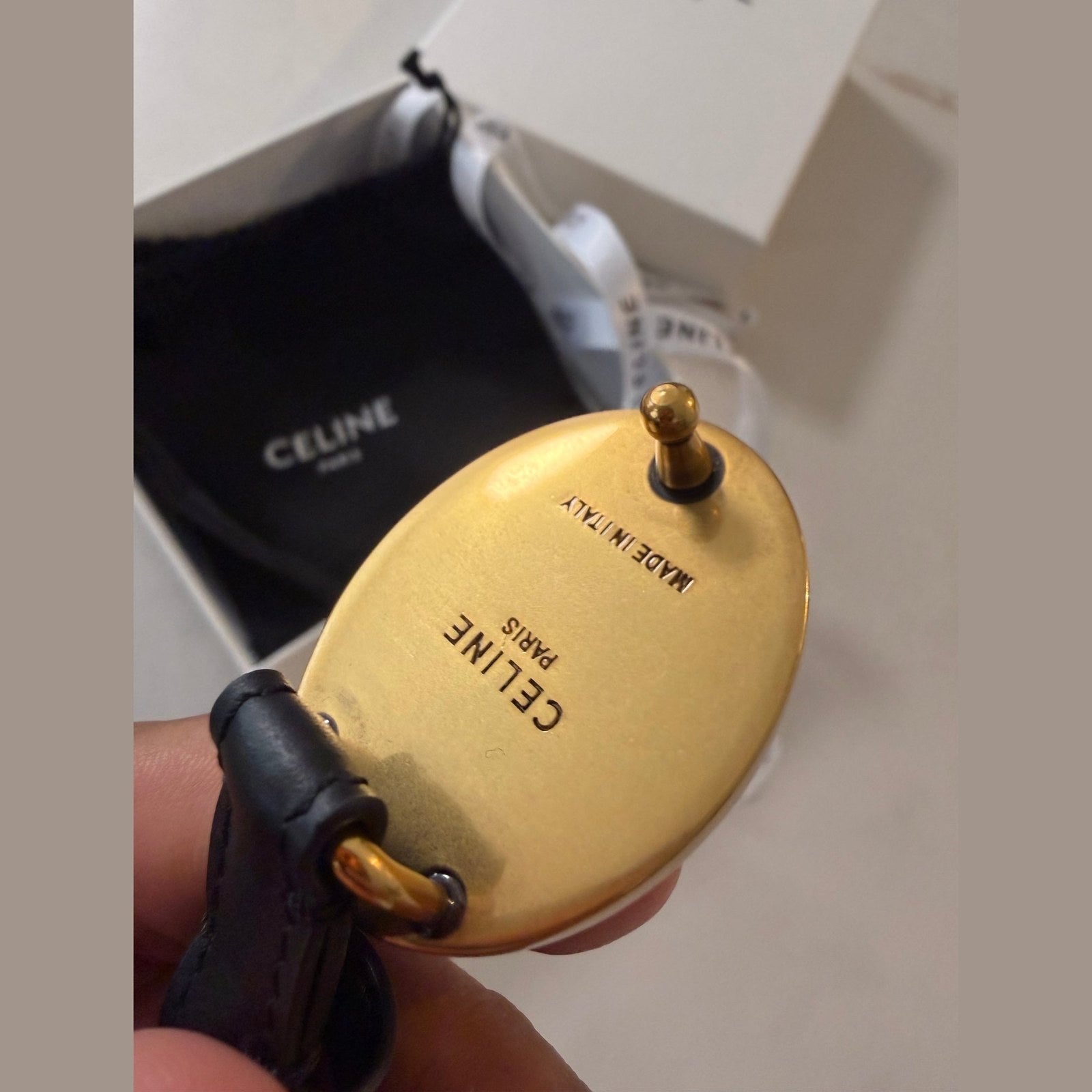 Image of חגורת עור Celine