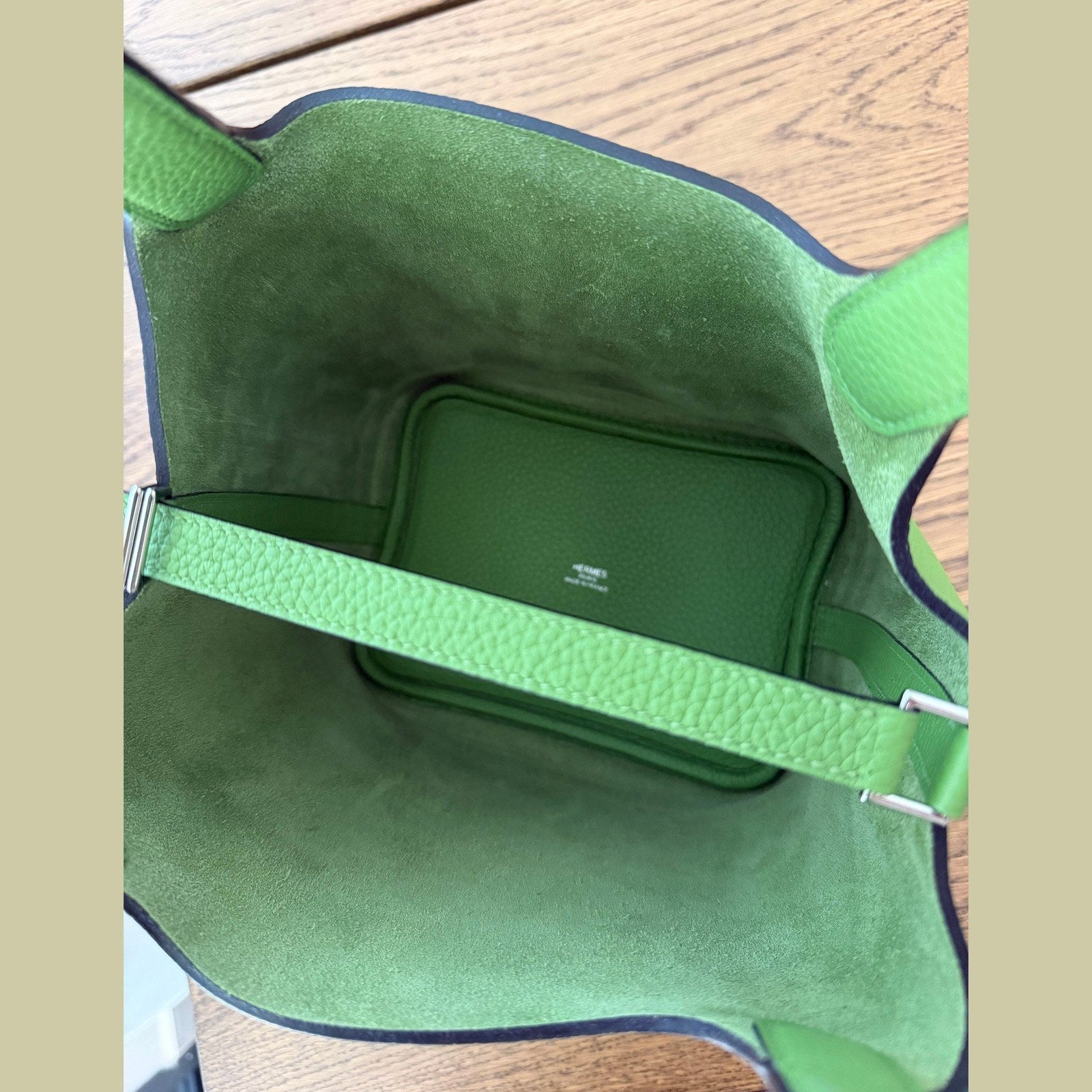 Image of Hermès Picotin 18 במלאי ירוק עם כסף