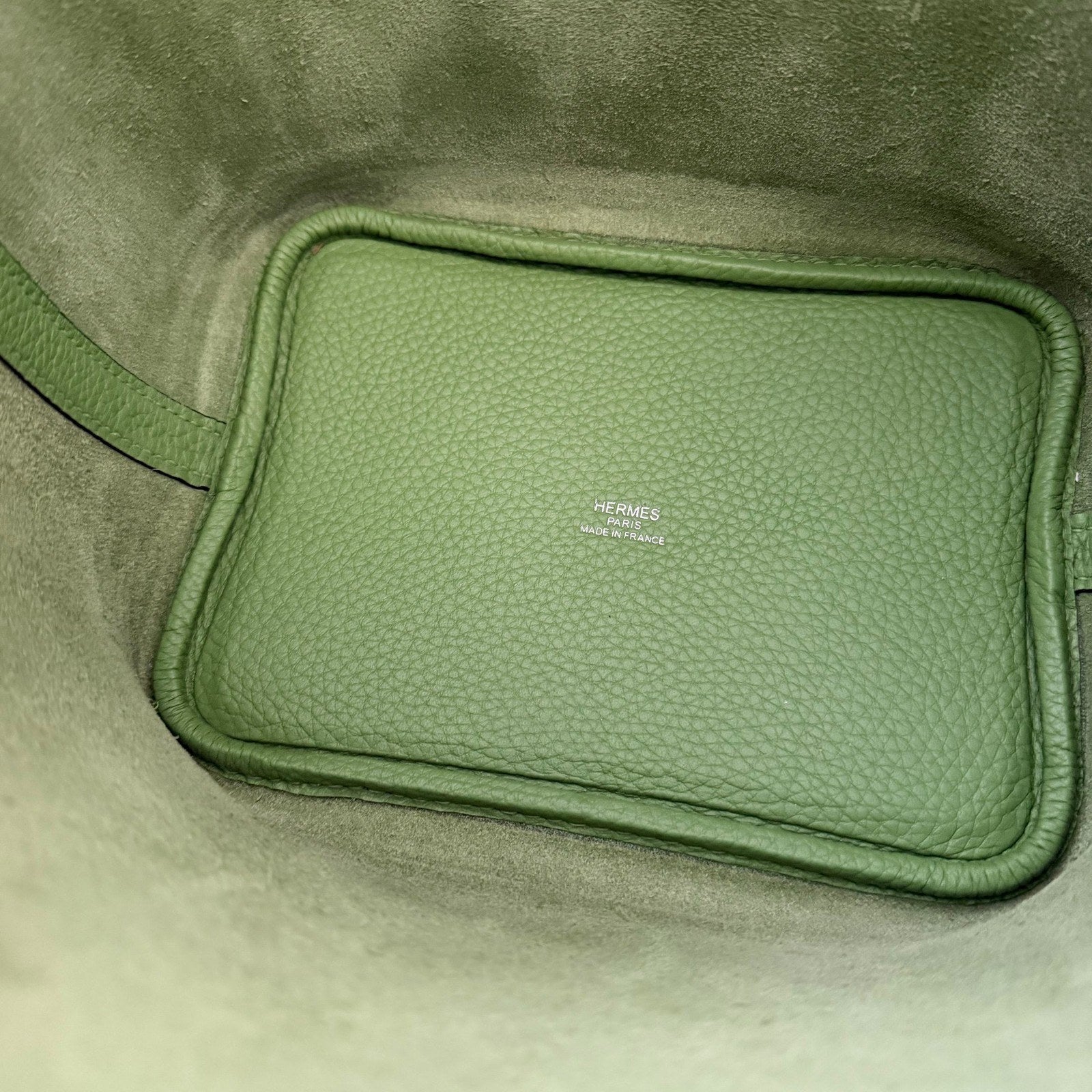 Image of Hermès Picotin 18 במלאי ירוק עם כסף