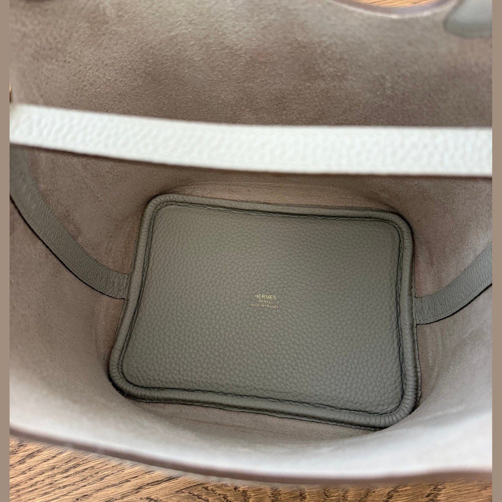 Image of Hermès Picotin 18 במלאי אפור עם זהב