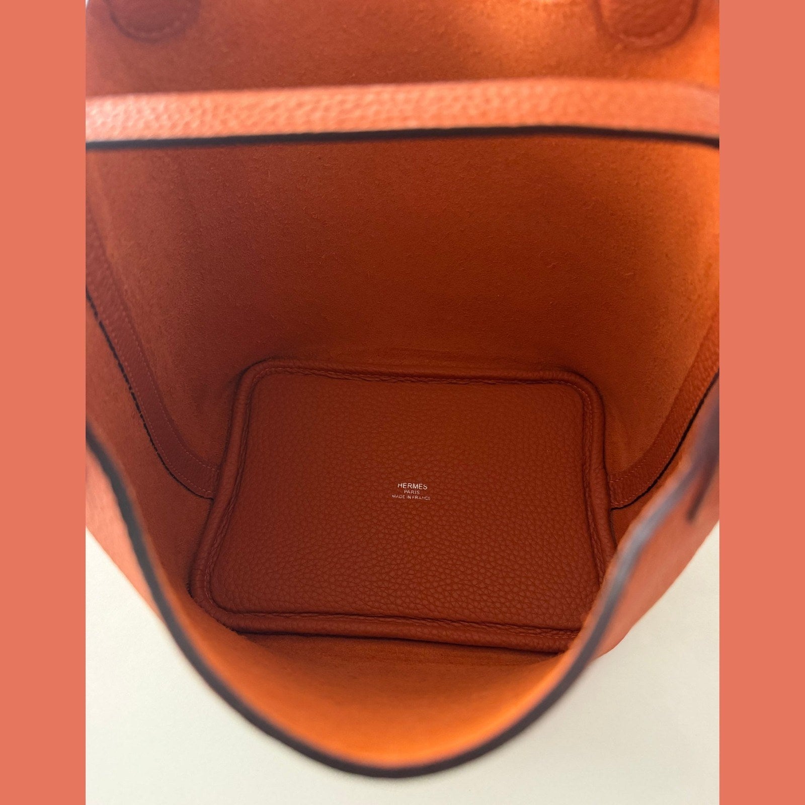Hermès Picotin 18 במלאי כתום עם כסף