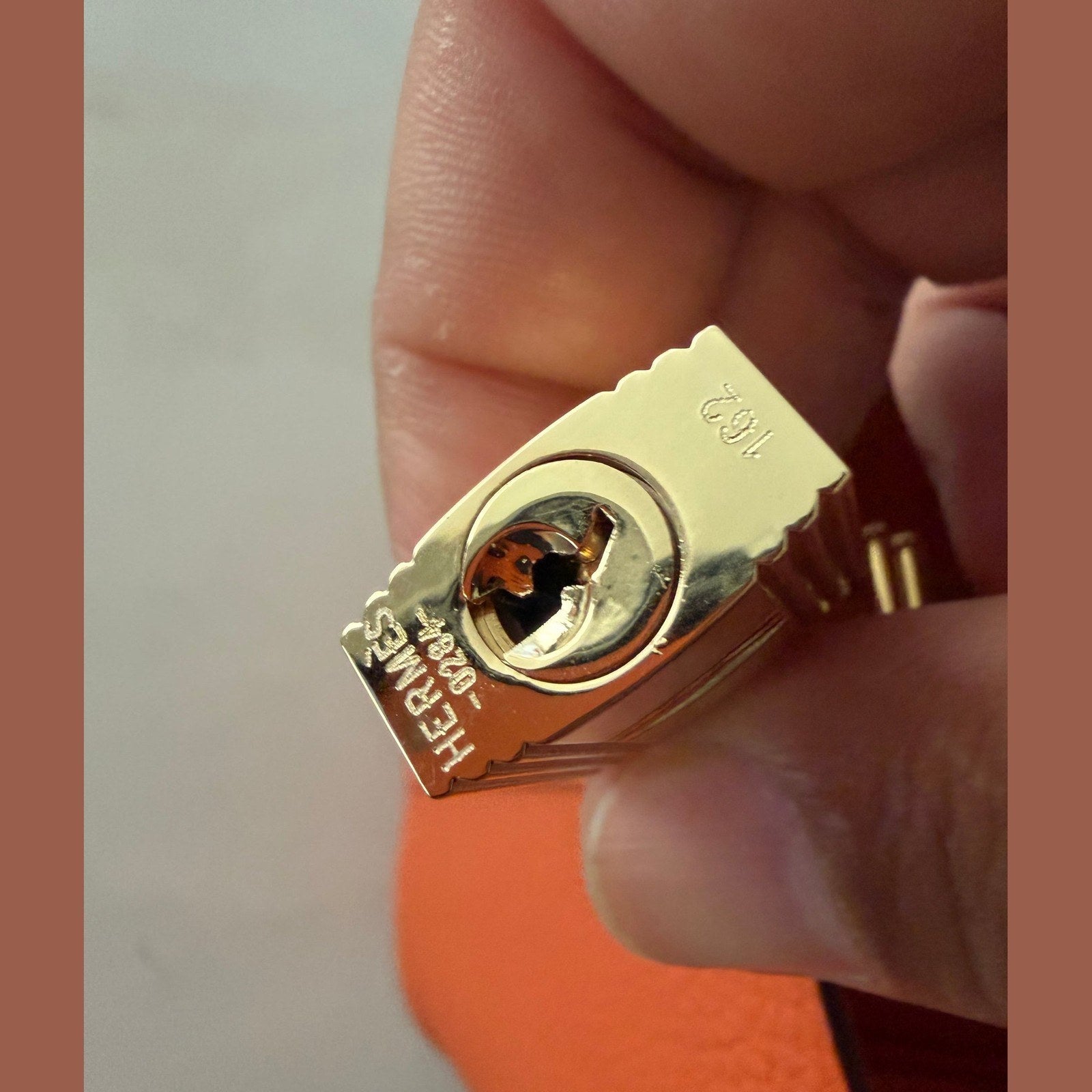 Hermès Picotin 18  כתום עם זהב במלאי