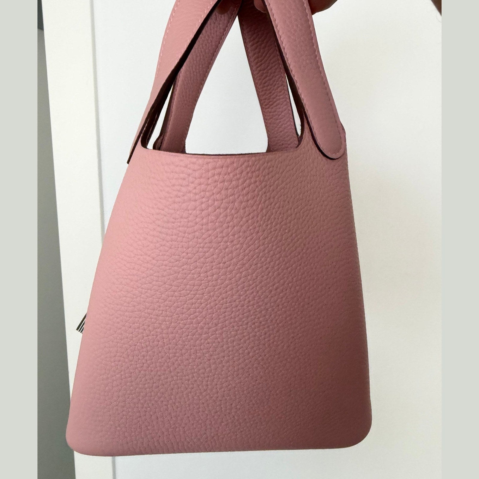 Image of Hermès Picotin 18 במלאי ורוד עם כסף