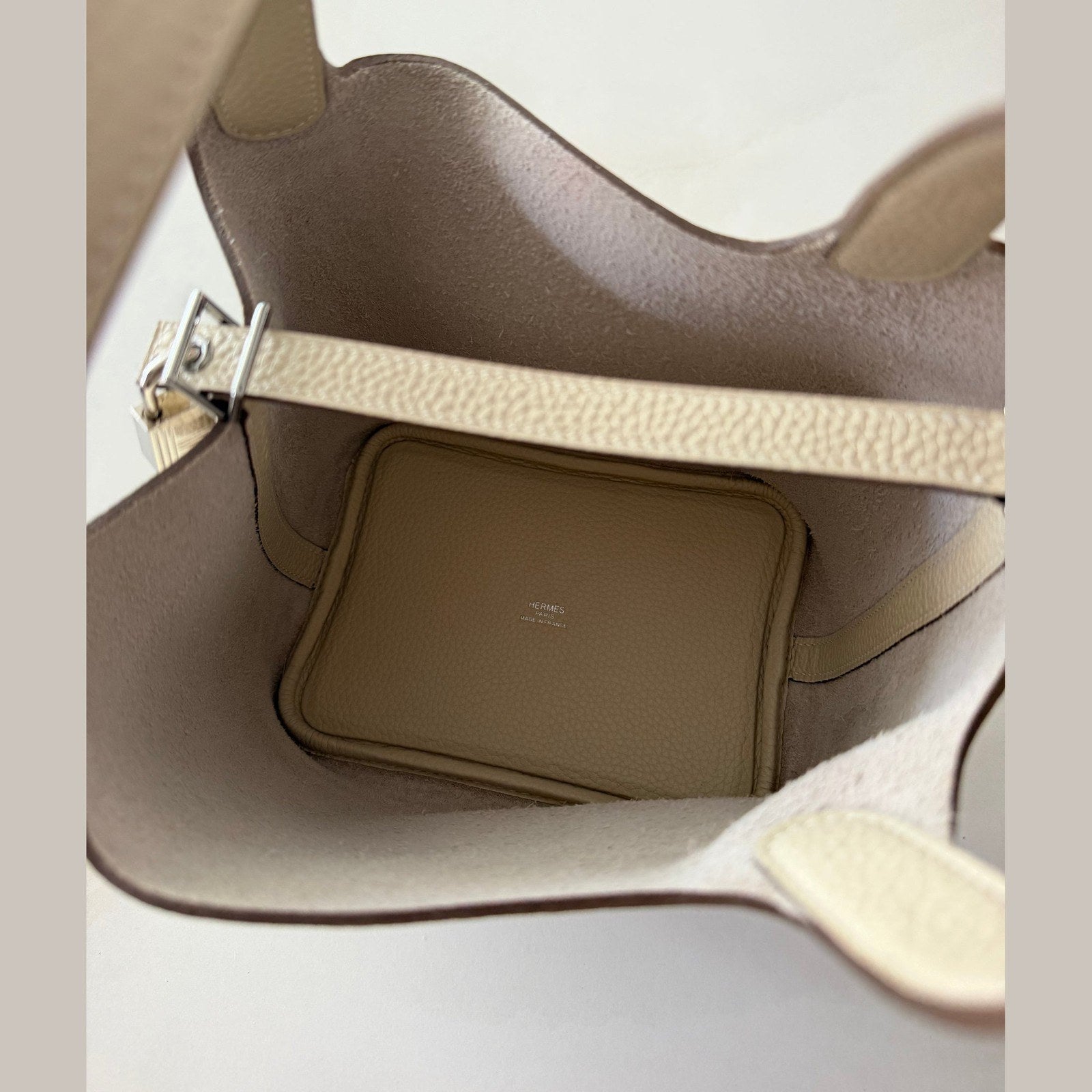 Image of Hermès Picotin 18 במלאי שמנת עם כסף